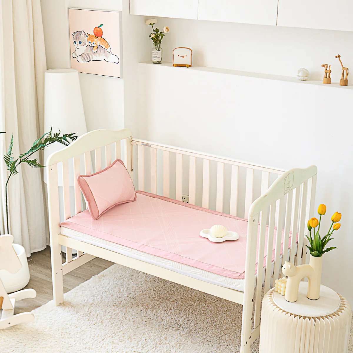 Baby Pink Bing Si Summer Mattress Topper Set - Image 3