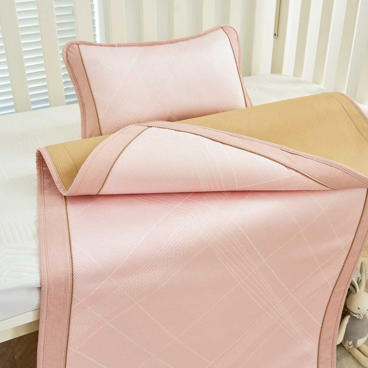 Baby Pink Bing Si Summer Mattress Topper Set - Image 4