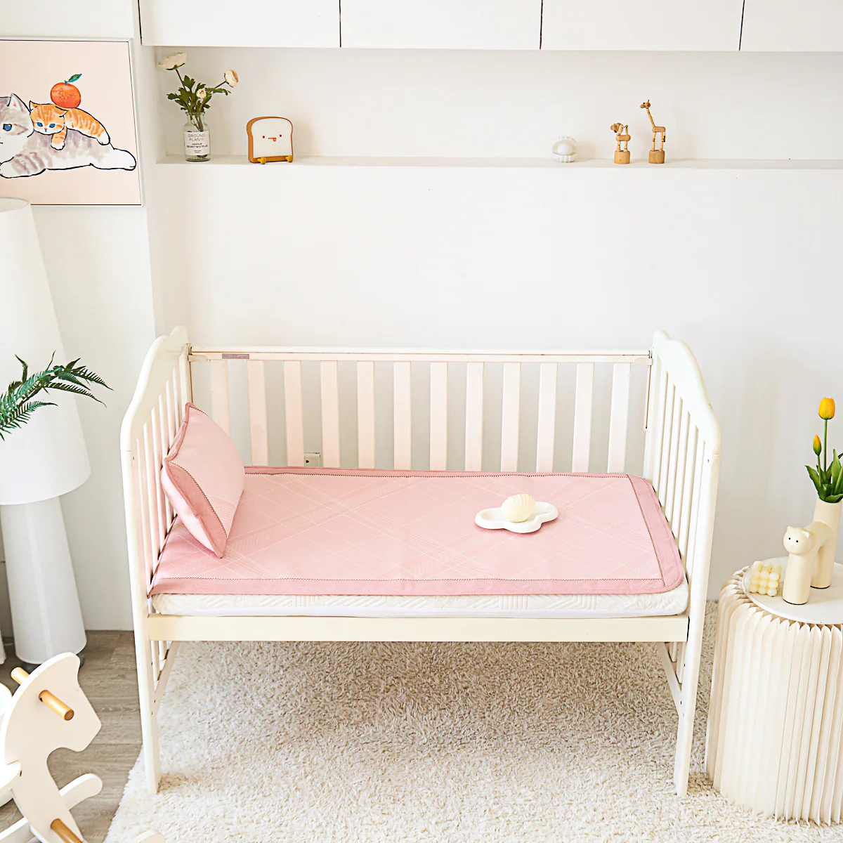 Baby Pink Bing Si Summer Mattress Topper Set - Image 5