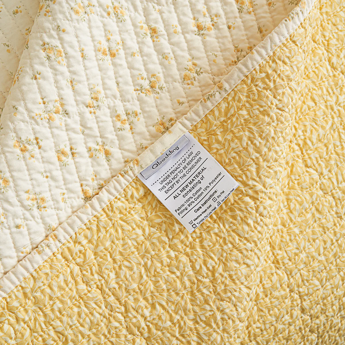 Belle Floral Cotton Quilt Set - Image 11