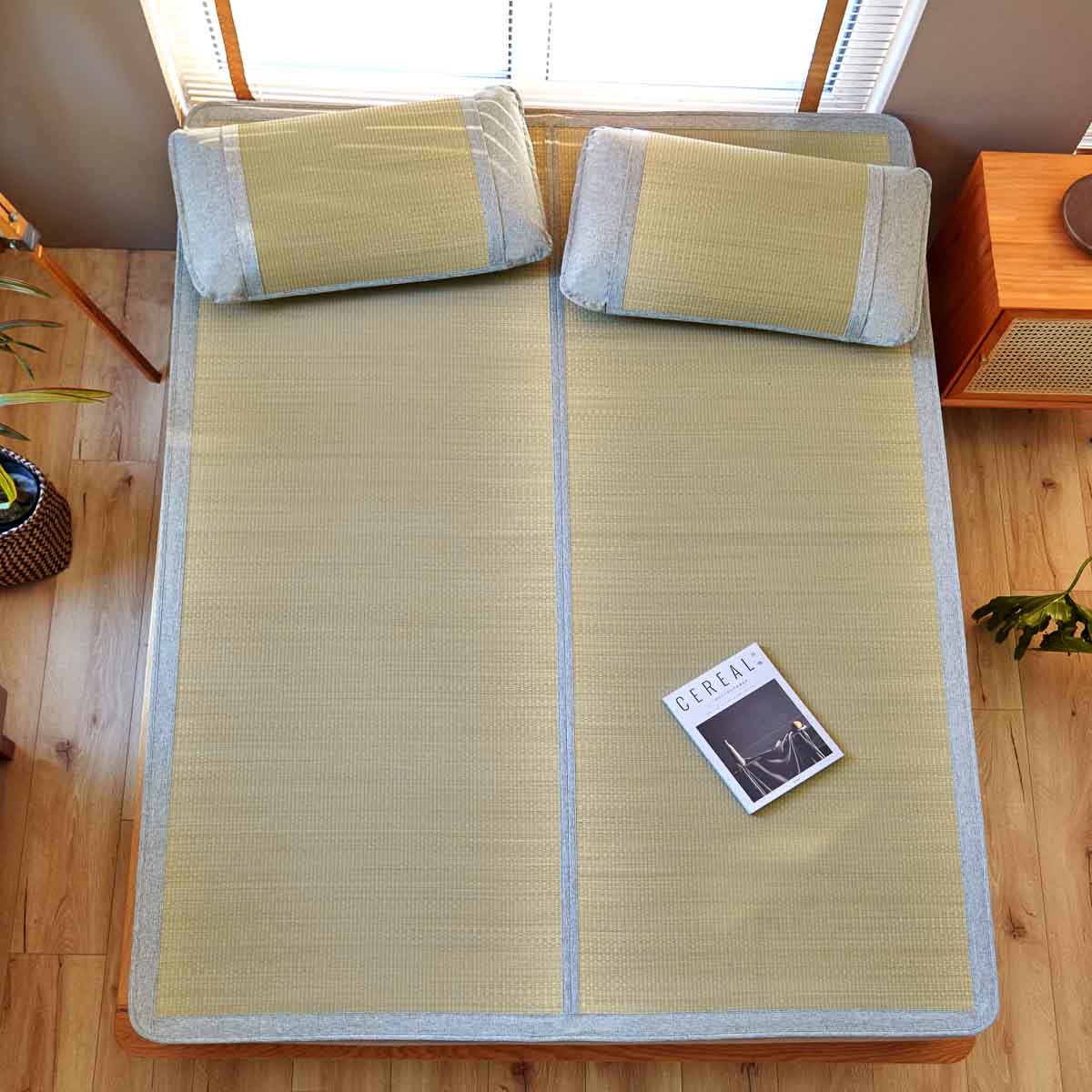 Cool Breeze Rush Grass Summer Mattress Topper Set - Image 3