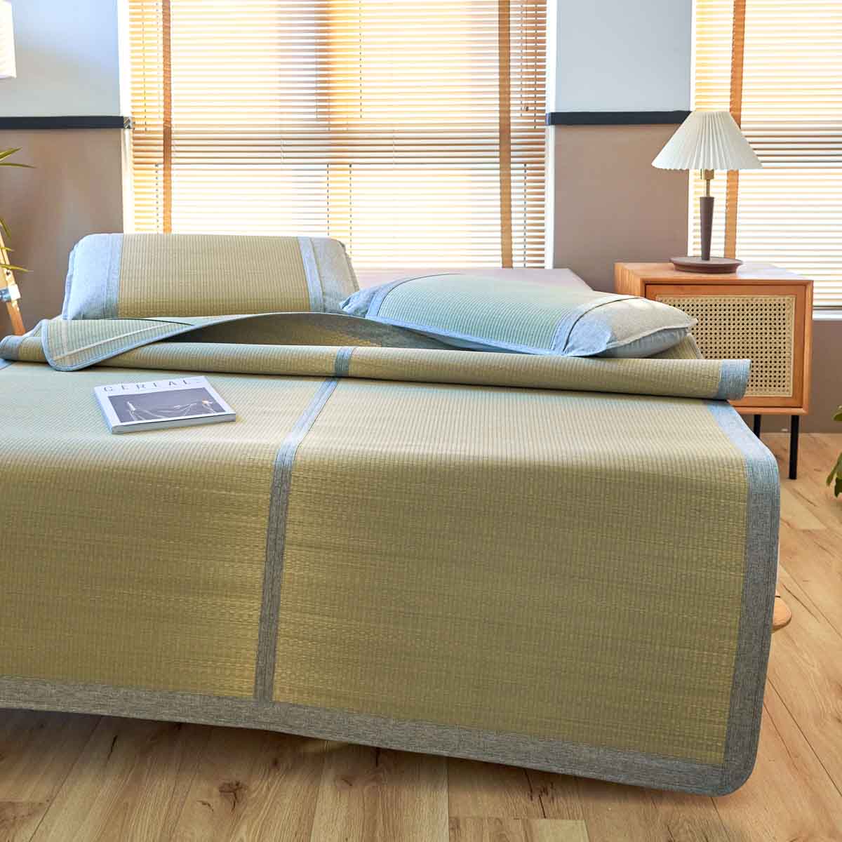 Cool Breeze Rush Grass Summer Mattress Topper Set - Image 7