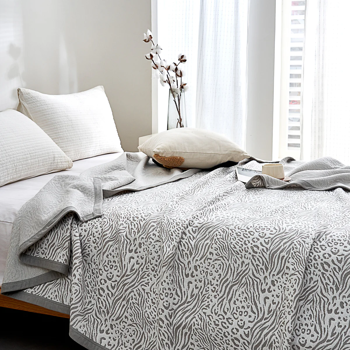 Cruise Cotton Knitted Summer Blanket - Image 8