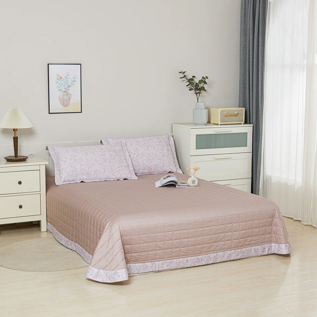 Cyra Pattern Premium Cotton Bedspread Set - Image 11