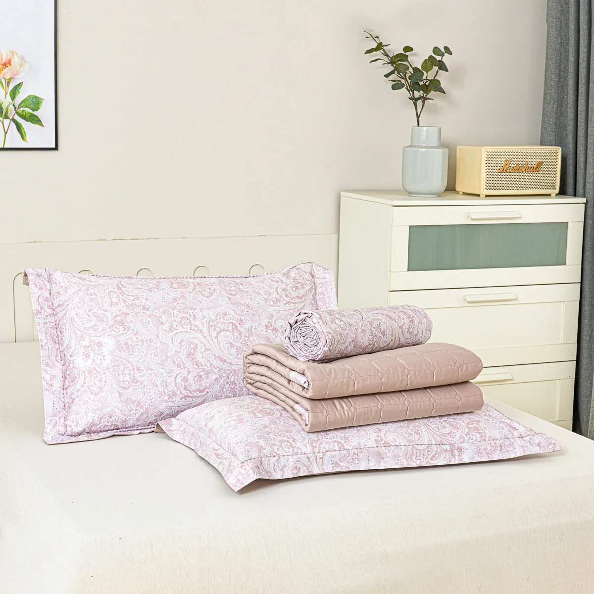 Cyra Pattern Premium Cotton Bedspread Set - Image 4