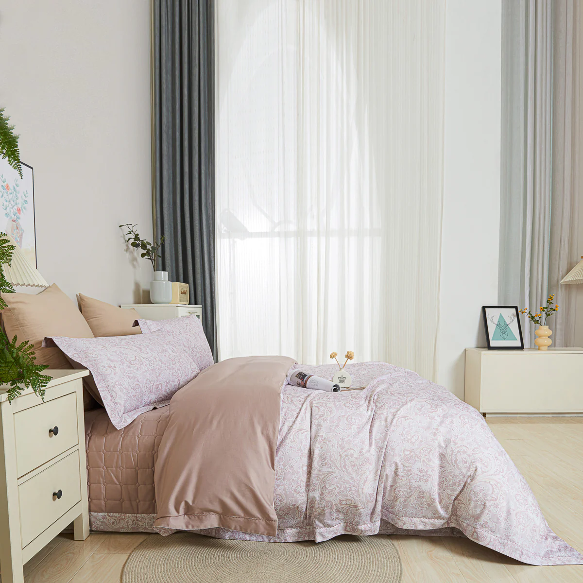 Cyra Pattern Premium Cotton Bedspread Set - Image 9