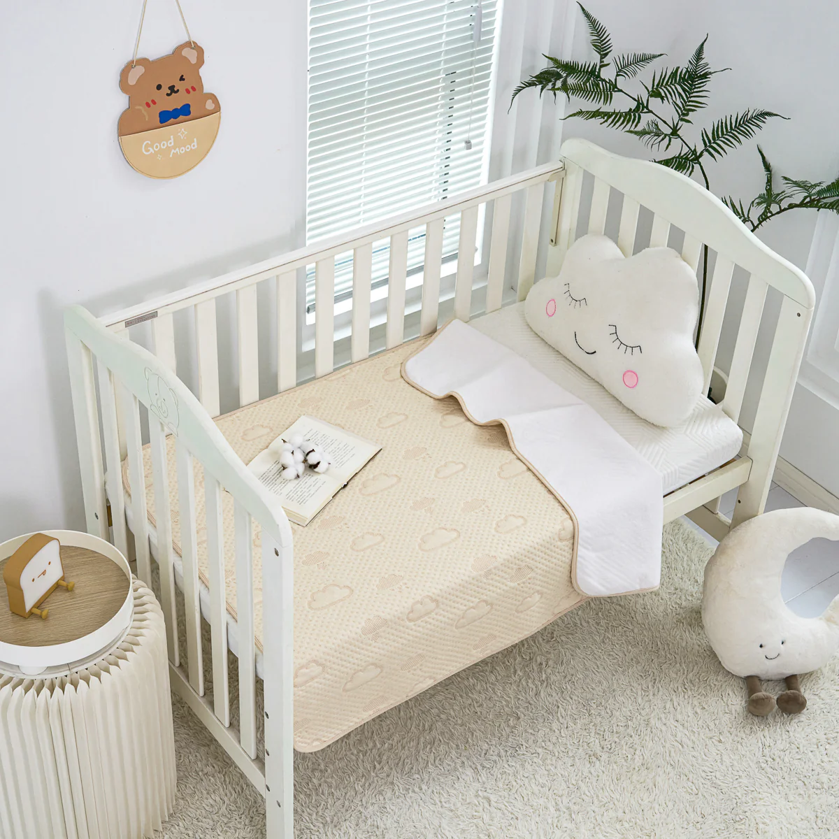 Dream Cloud Cotton Baby Sheet Protector - Image 3