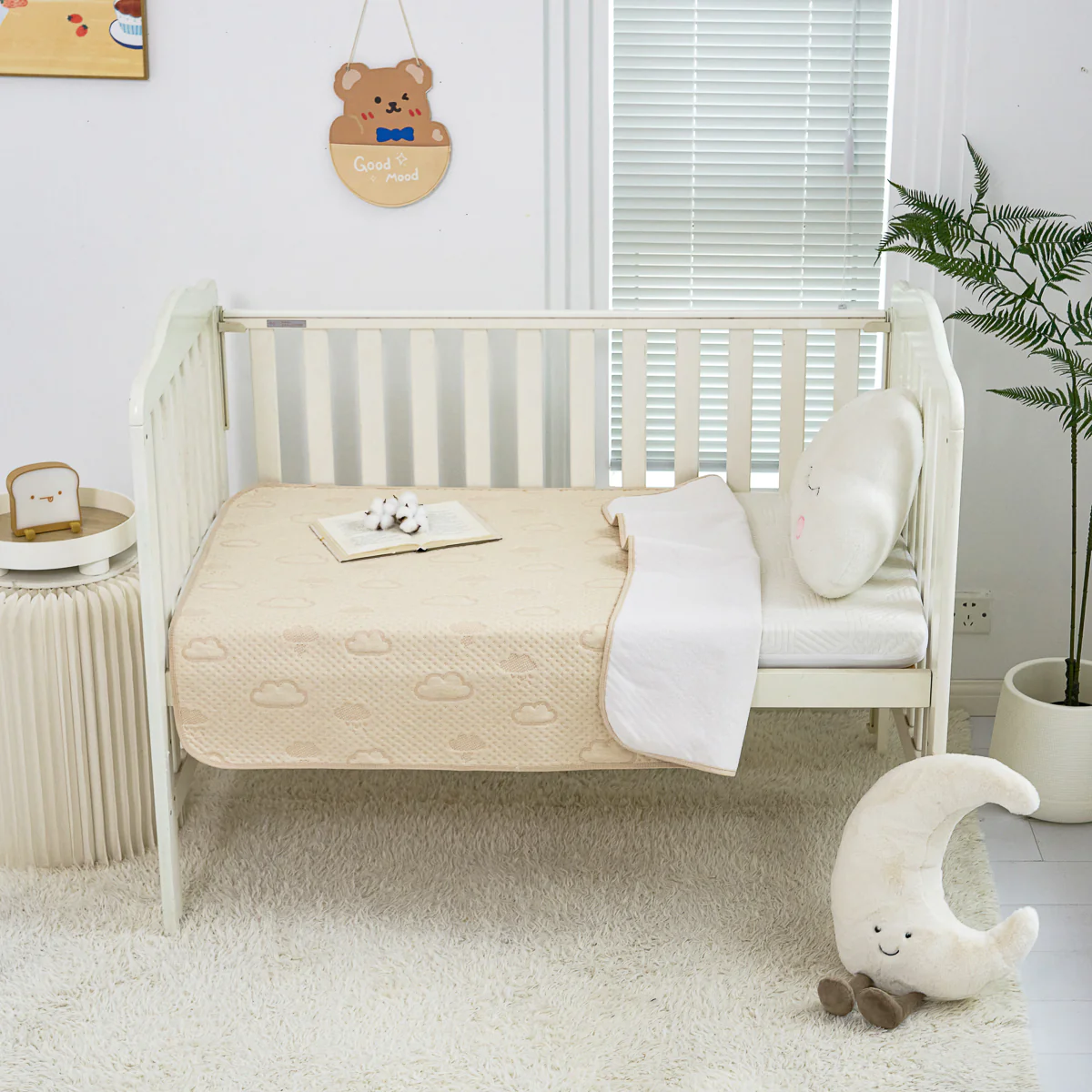 Dream Cloud Cotton Baby Sheet Protector - Image 4