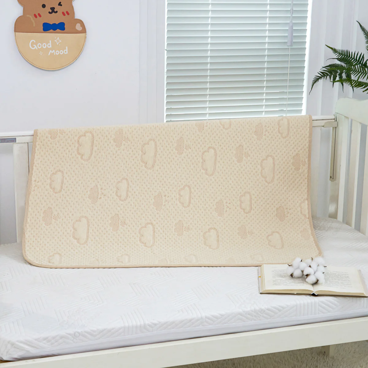 Dream Cloud Cotton Baby Sheet Protector - Image 6
