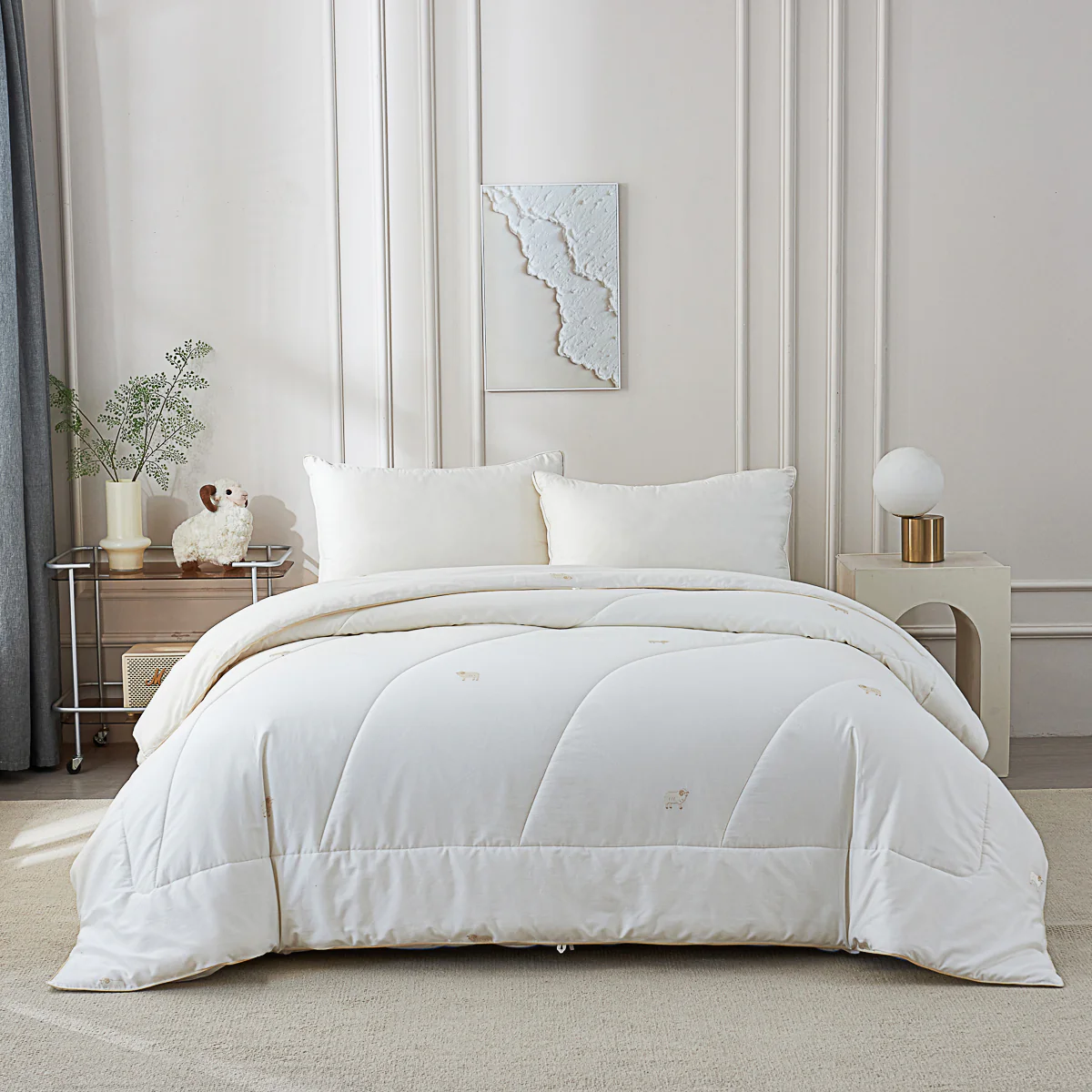 Fine Sheep Wool All Season Duvet Insert - Image 3