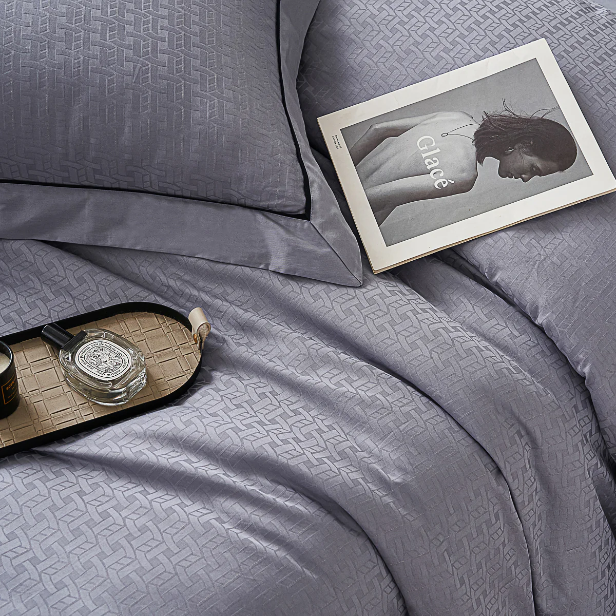 Flandy Jacquard Premium Cotton Fitted Sheet Set - Image 10