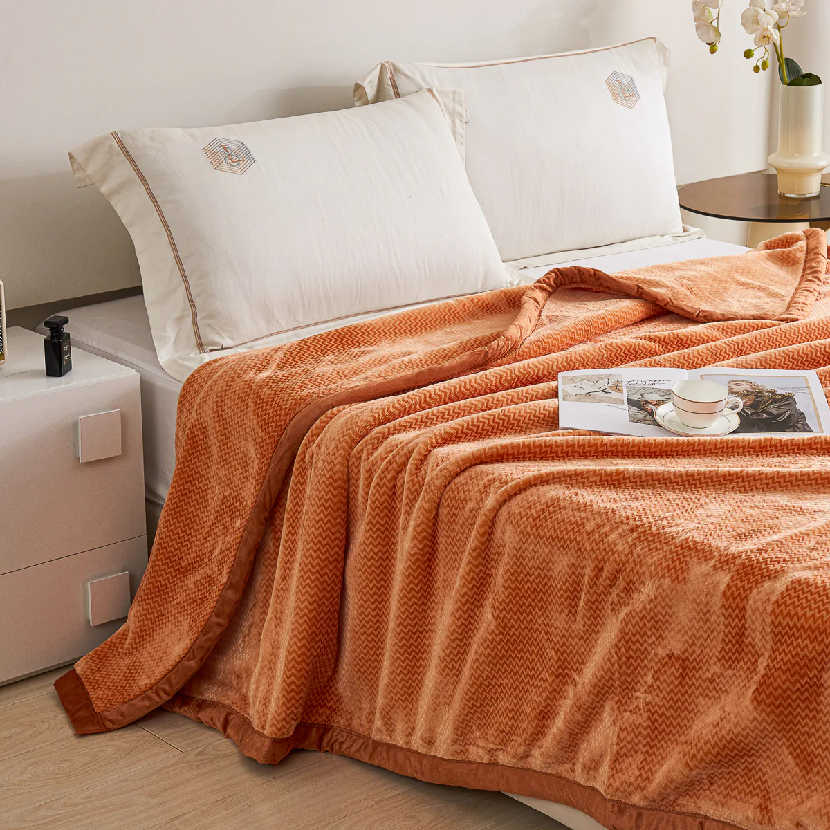 Flatte Pattern Raschel Velvet Winter Blanket - Image 5