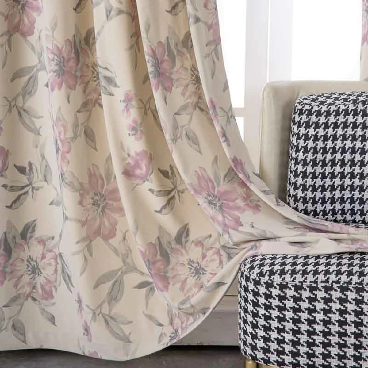 Floral Marilyn Floral Polyester Curtain - Image 3