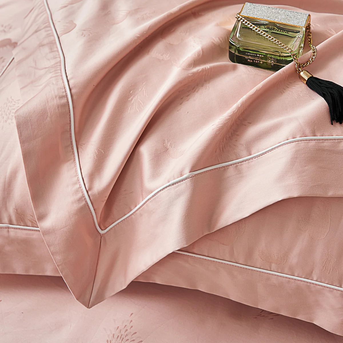 Freya Jacquard Premium Cotton Fitted Sheet Set - Image 11