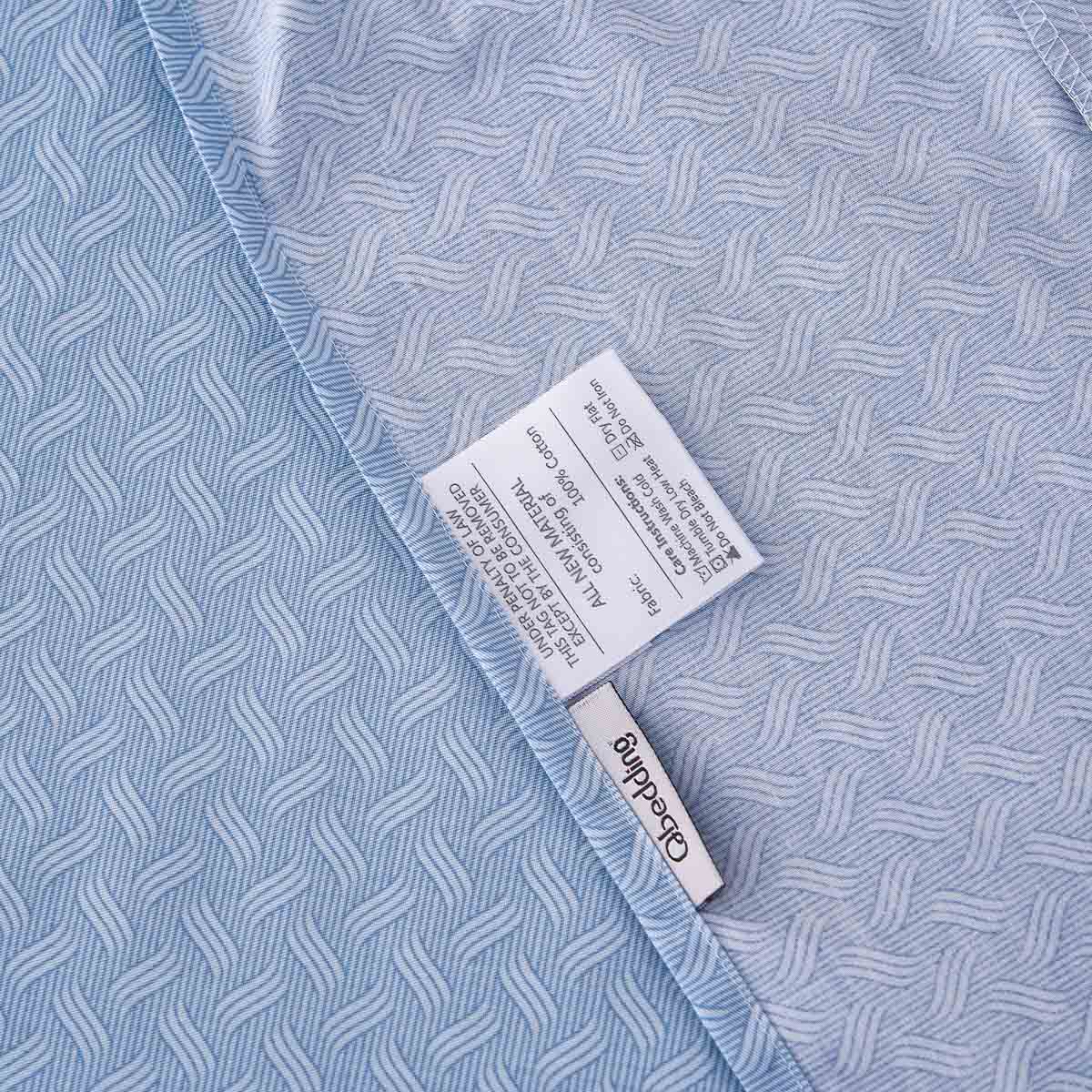 Gamma-Bluish Blue Cotton Flat Sheet - Image 7