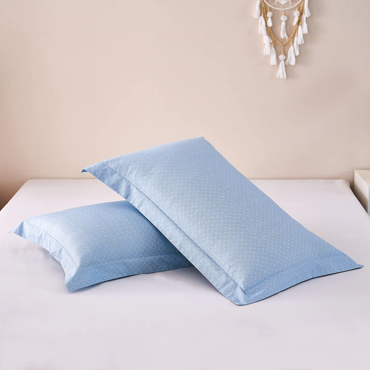 Gamma-Bluish Blue Cotton Pillow Sham - Image 4