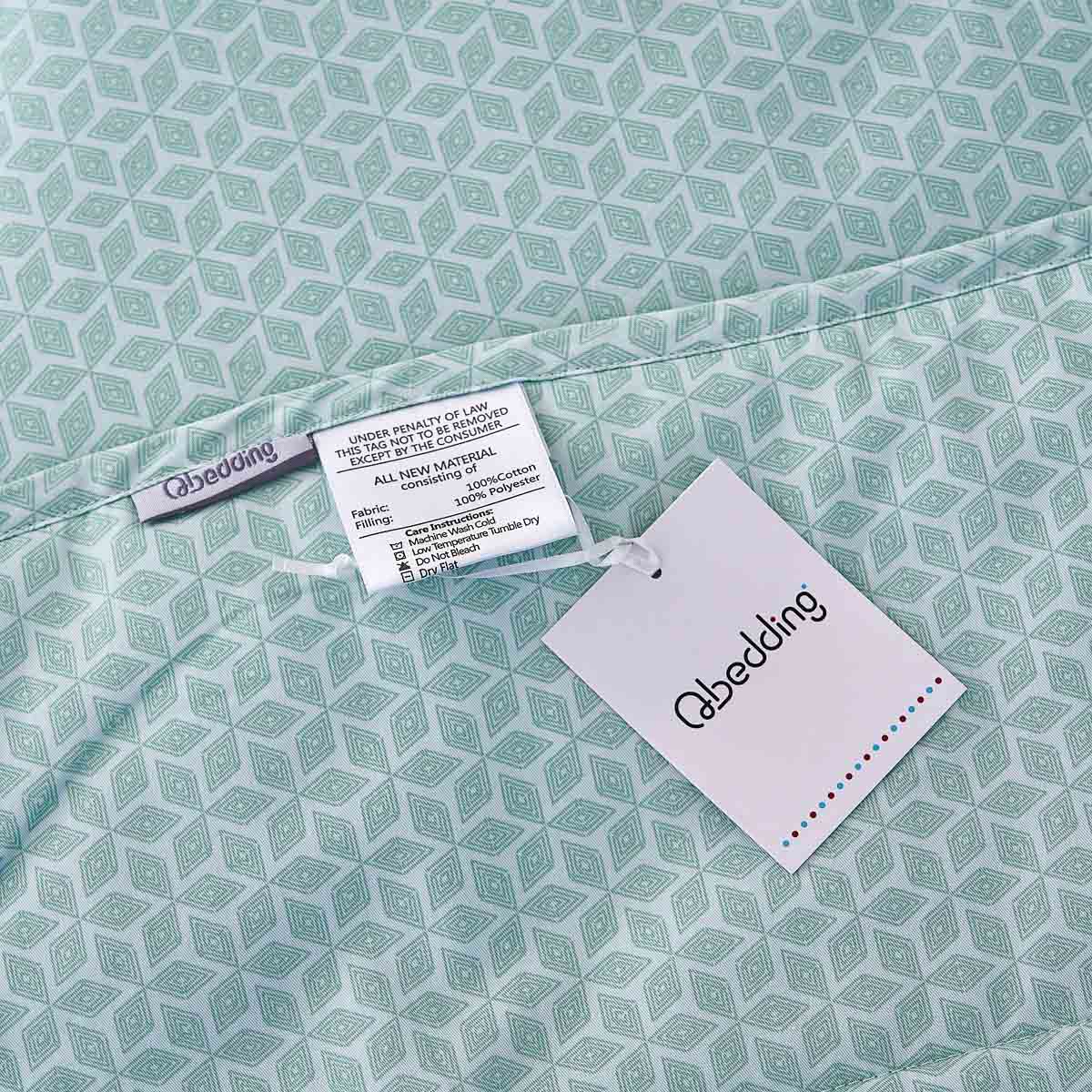 Lambda Milky Green Pattern Cotton Light Comforter - Image 9