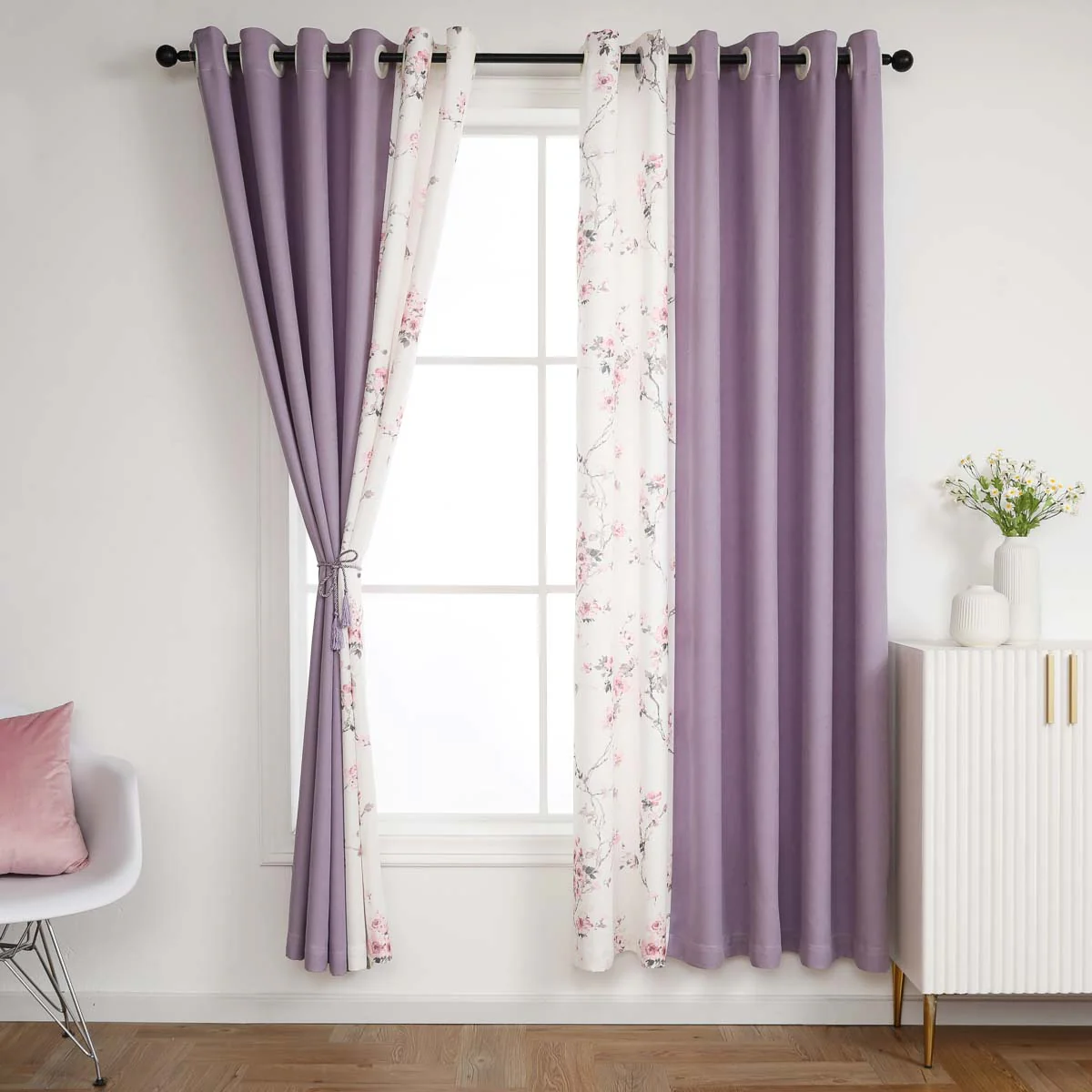 Lilac Land Floral Curtain - Image 3