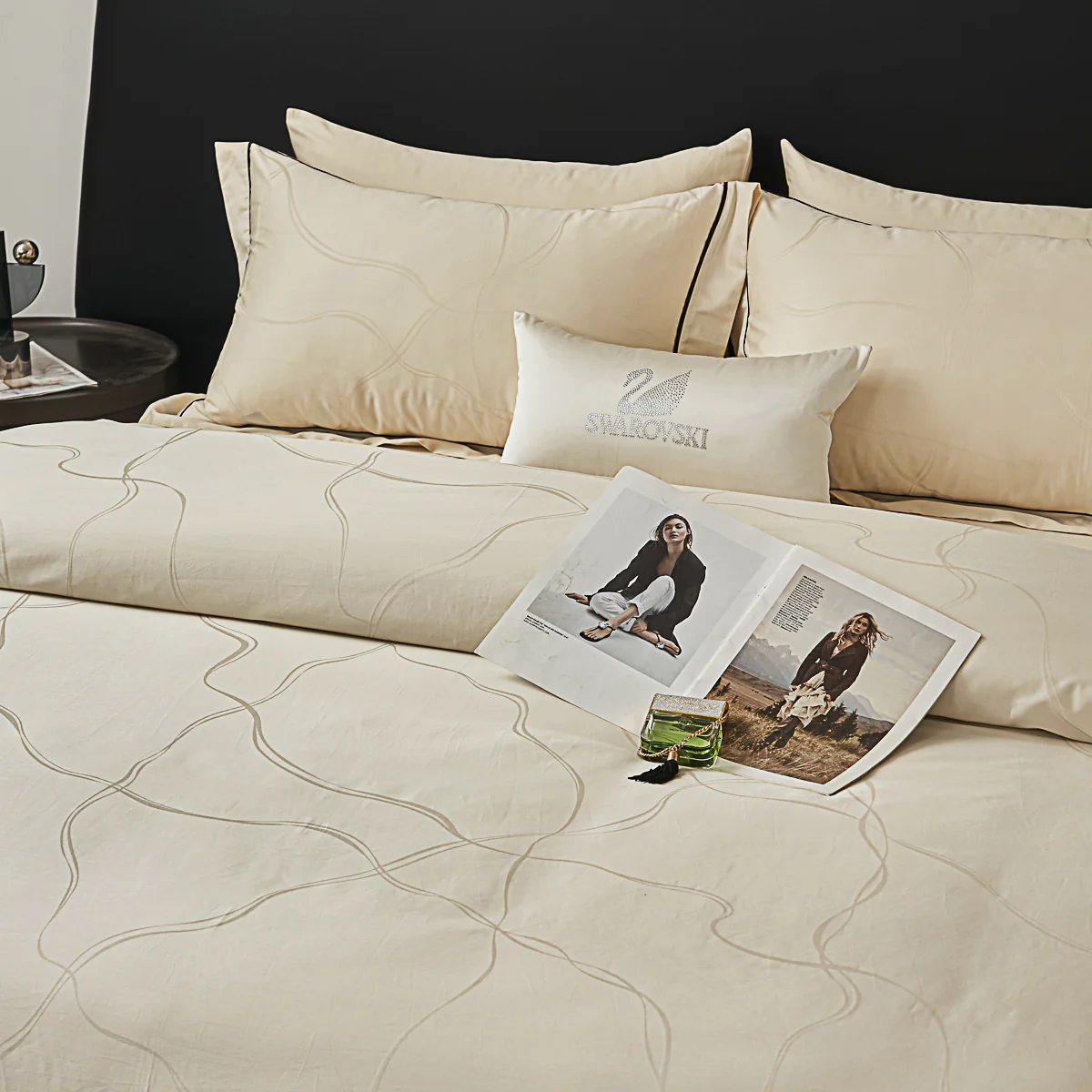 Memos Jacquard Premium Cotton Fitted Sheet Set - Image 5