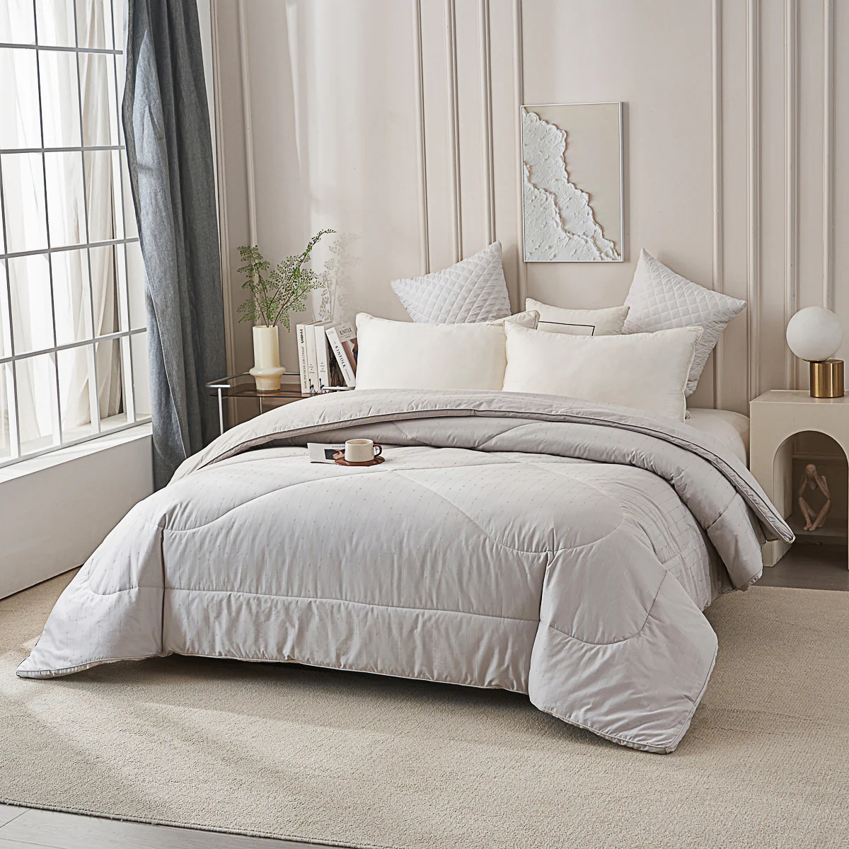 Natural Bamboo Charcoal All Season Duvet Insert - Image 5