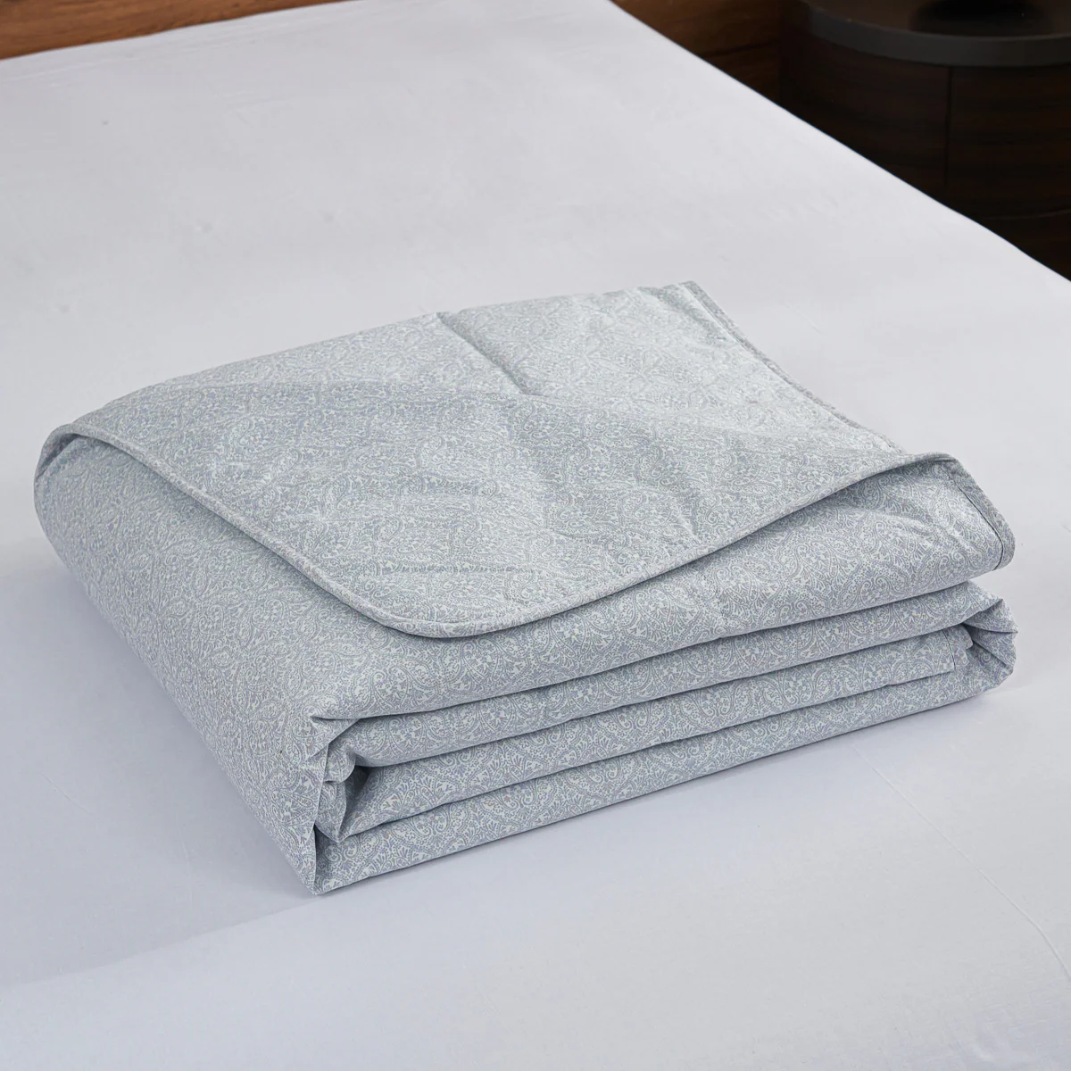 Omega Klein Blue Cotton Light Comforter - Image 11