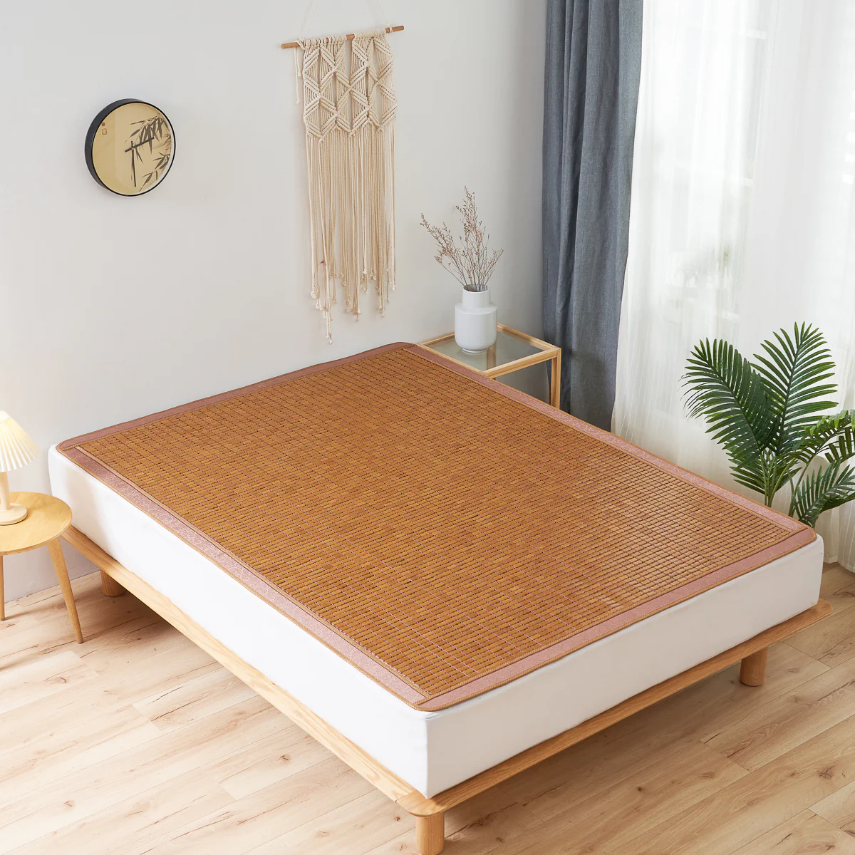 Carbonized Bamboo Mahjong Summer Mattress Topper - Image 3