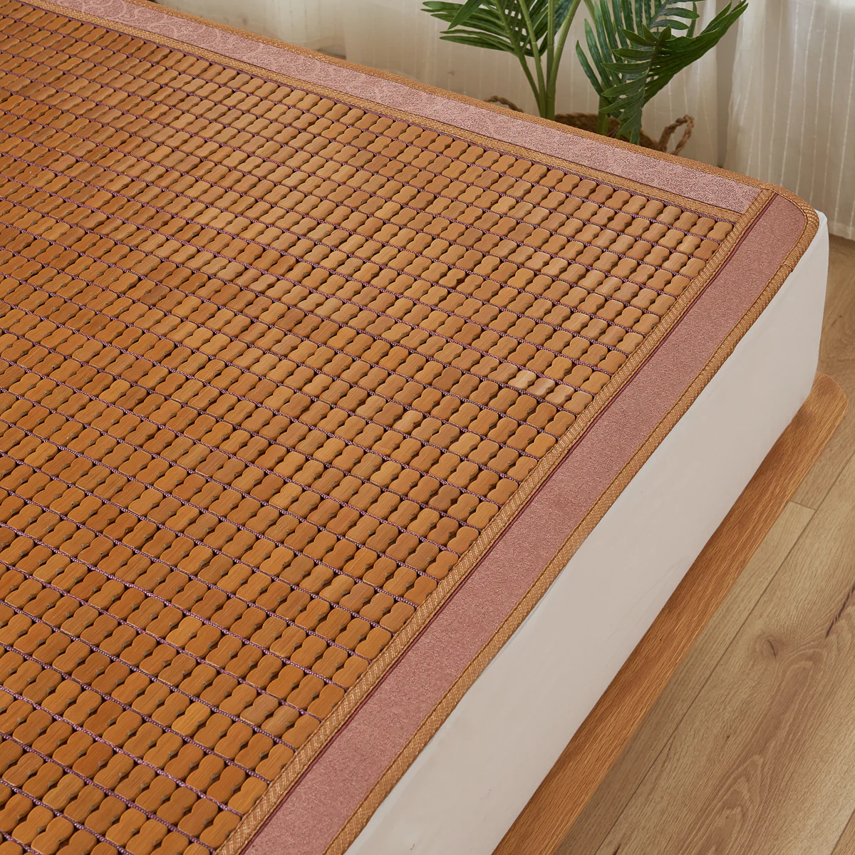Carbonized Bamboo Mahjong Summer Mattress Topper - Image 4