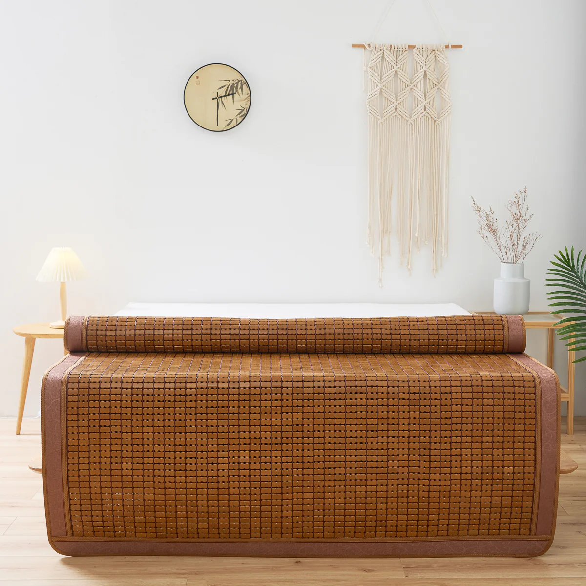 Carbonized Bamboo Mahjong Summer Mattress Topper - Image 5