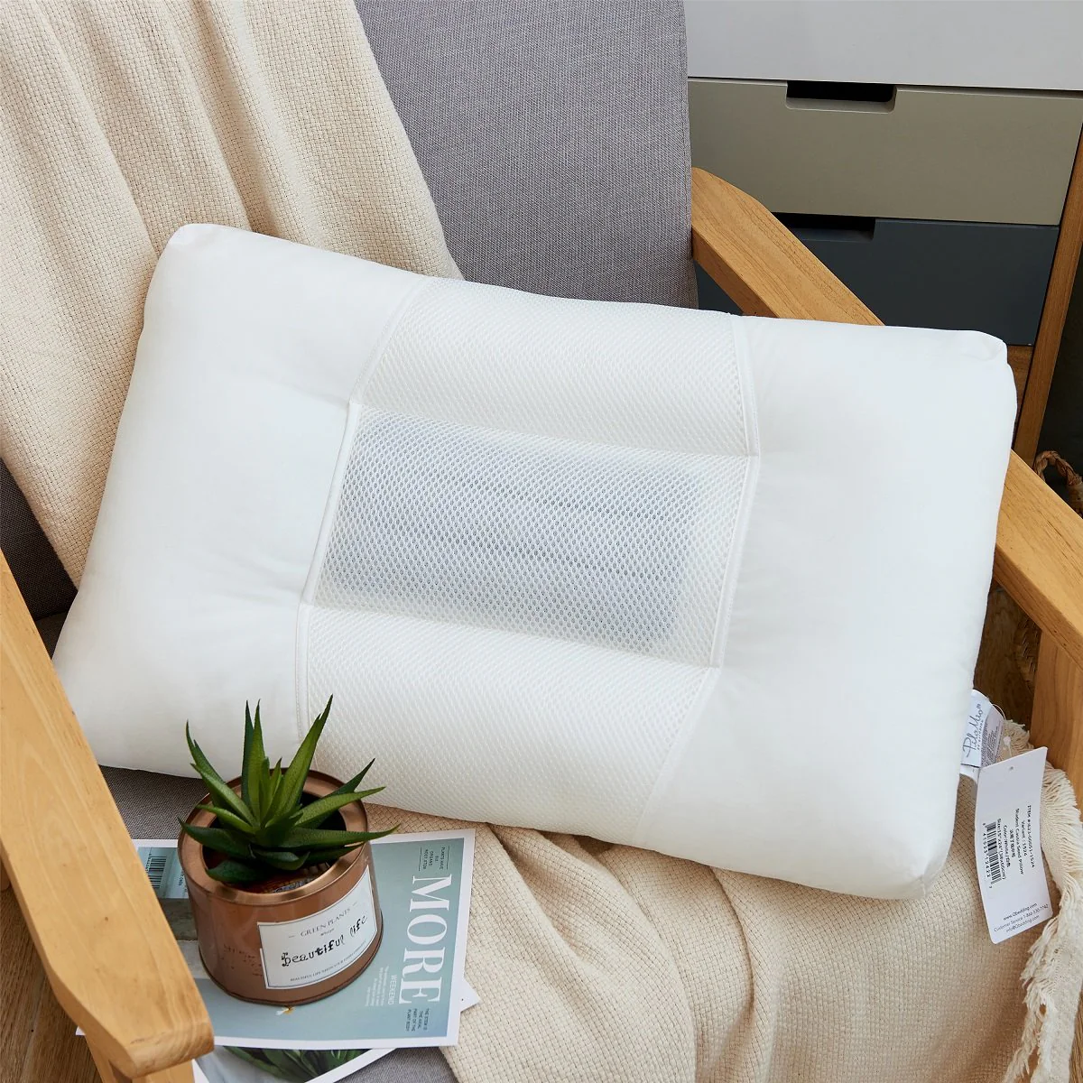 PiloMio Teens Cervical Support Cassia Seeds Pillow - Image 3