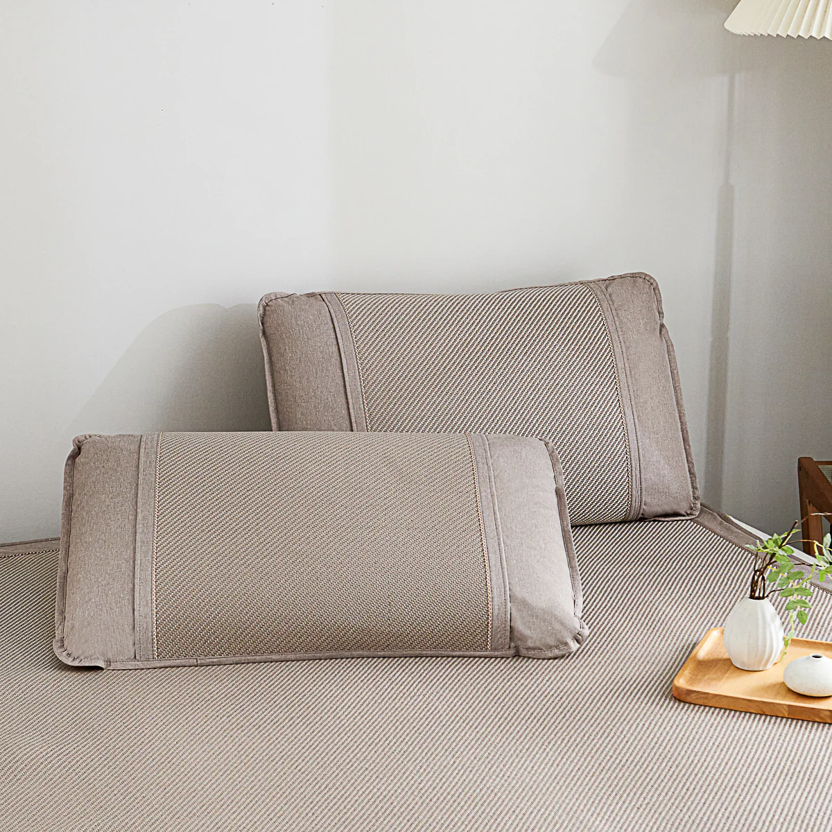 Plaid Bing Si Rattan Mattress Topper Set - Image 6