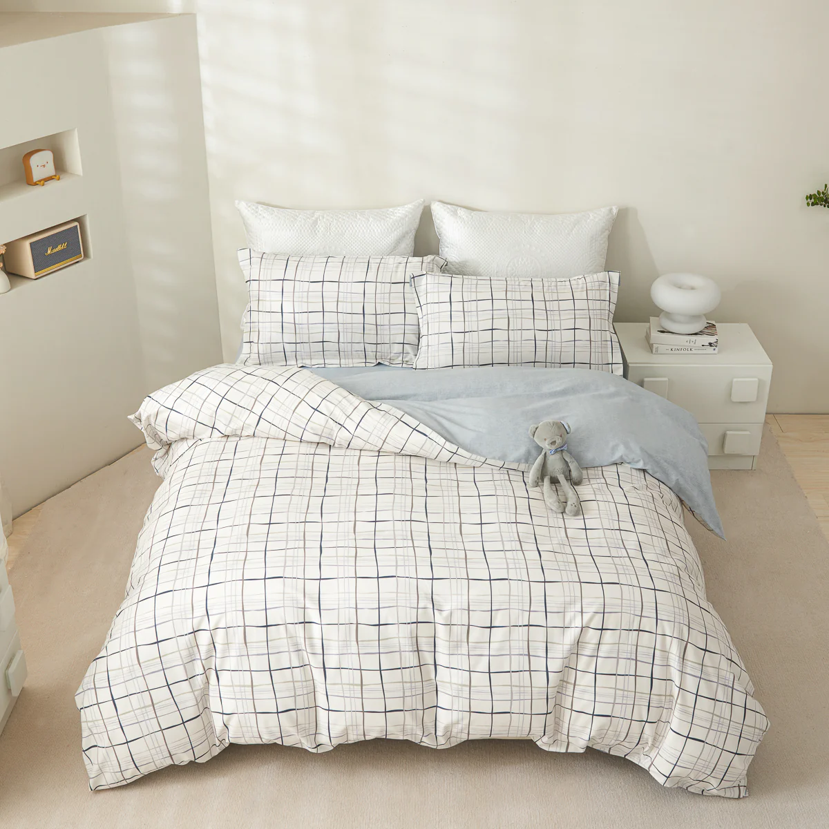 Sebo Cotton Fitted Sheet Duvet Cover Set - Image 4