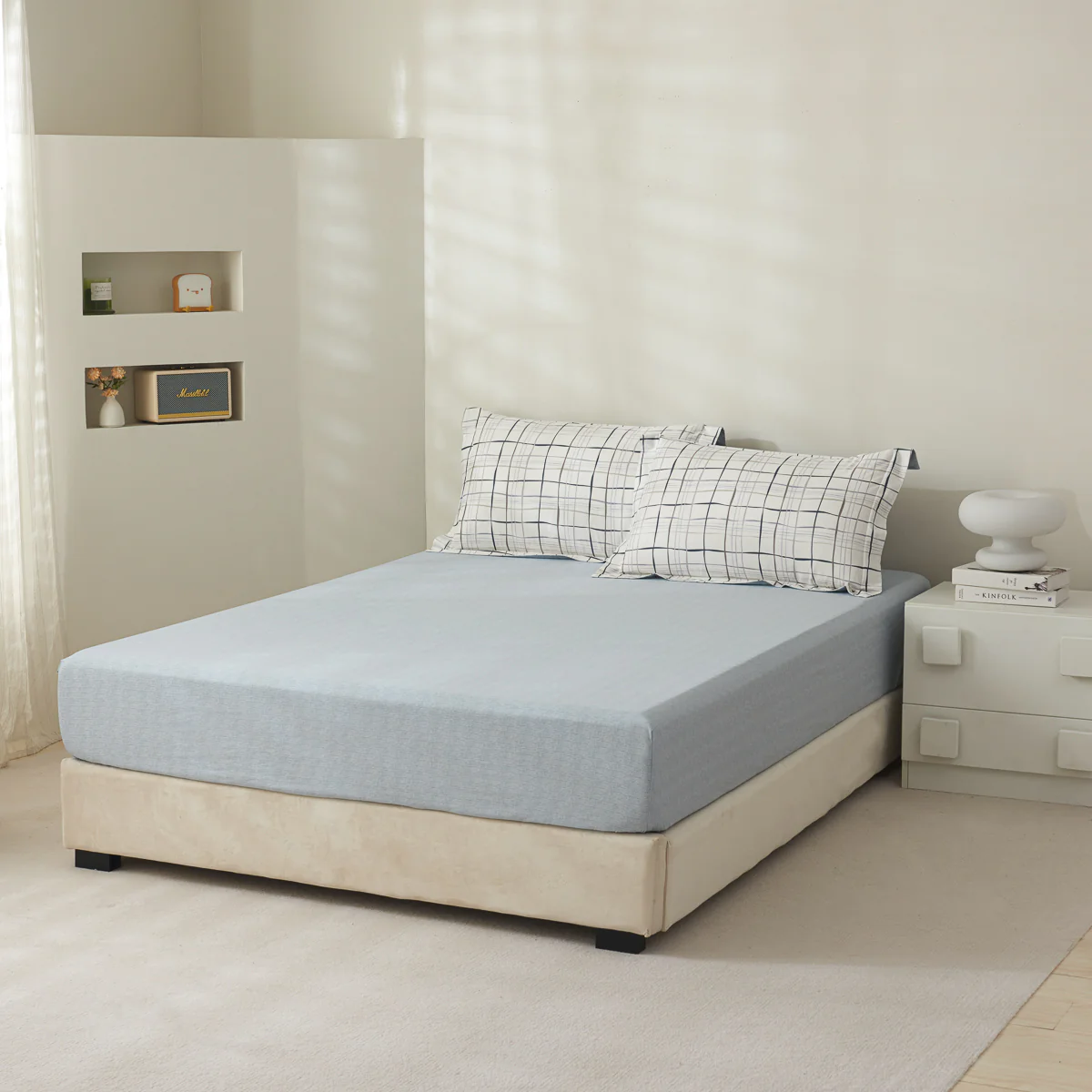 Sebo Cotton Fitted Sheet Duvet Cover Set - Image 7