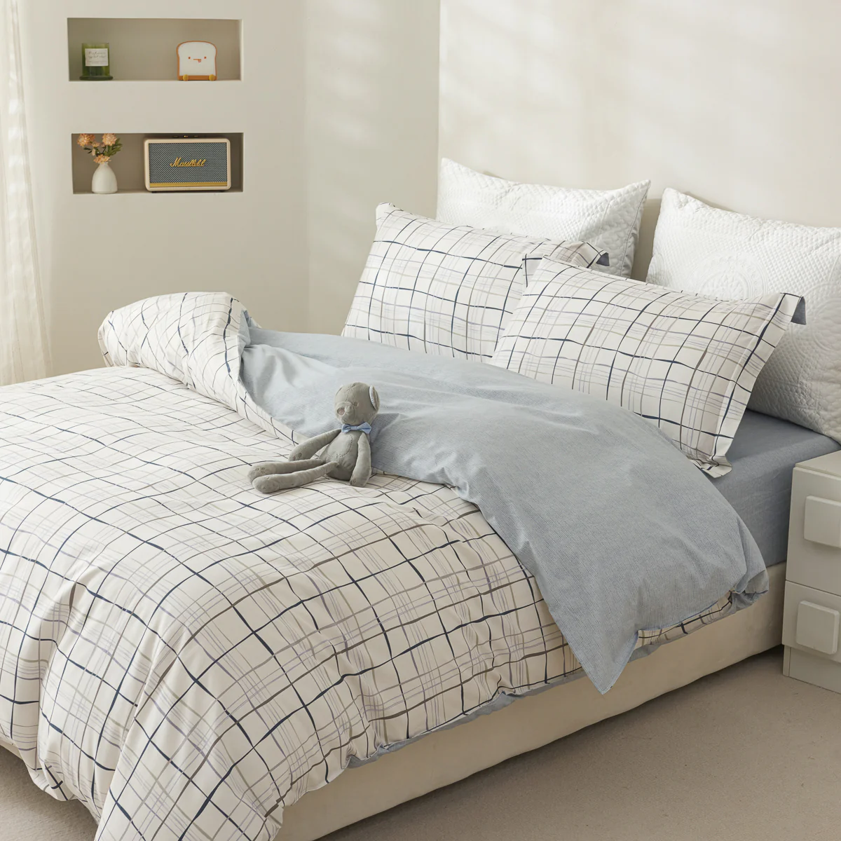 Sebo Cotton Fitted Sheet Duvet Cover Set - Image 8