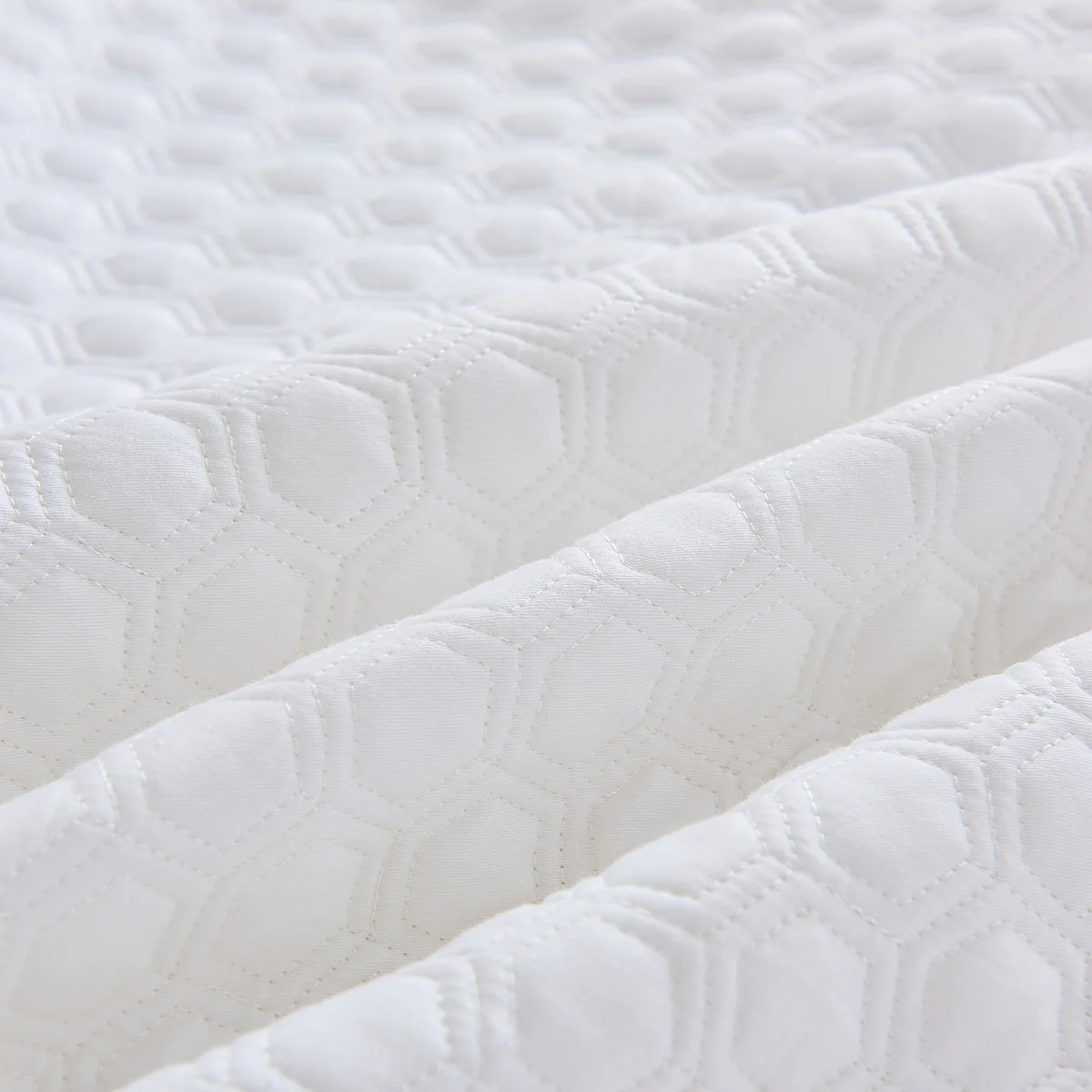 Solid White Quilted Cotton Mattress Topper - Image 6