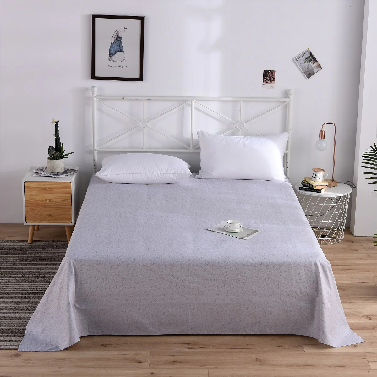 Stormy Ikat Cotton Flat Sheet - Image 3