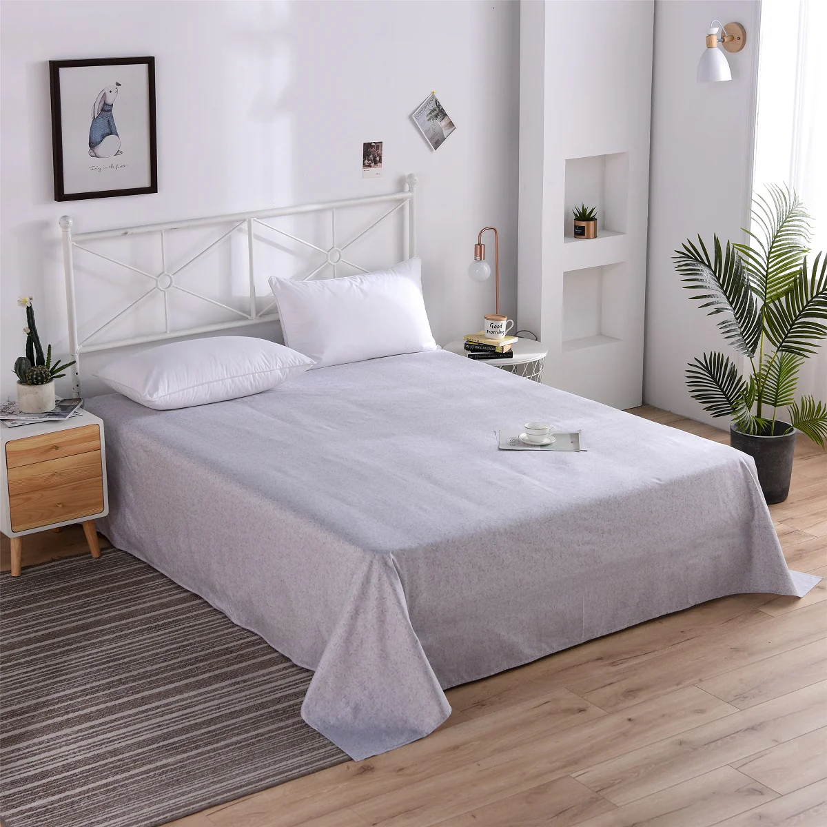 Stormy Ikat Cotton Flat Sheet - Image 4