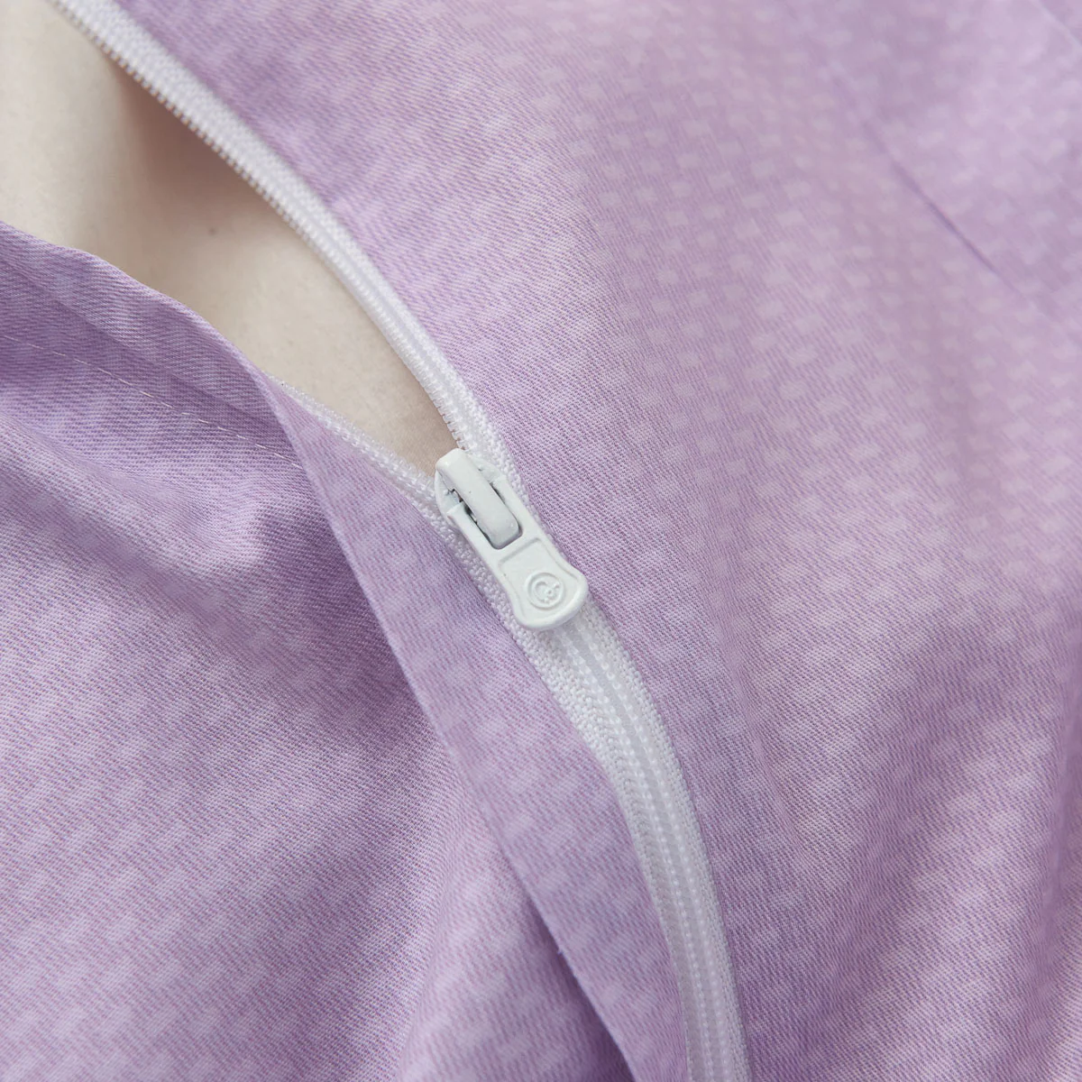 Theta Lilac Purple Pattern Cotton Duvet Cover - Image 7