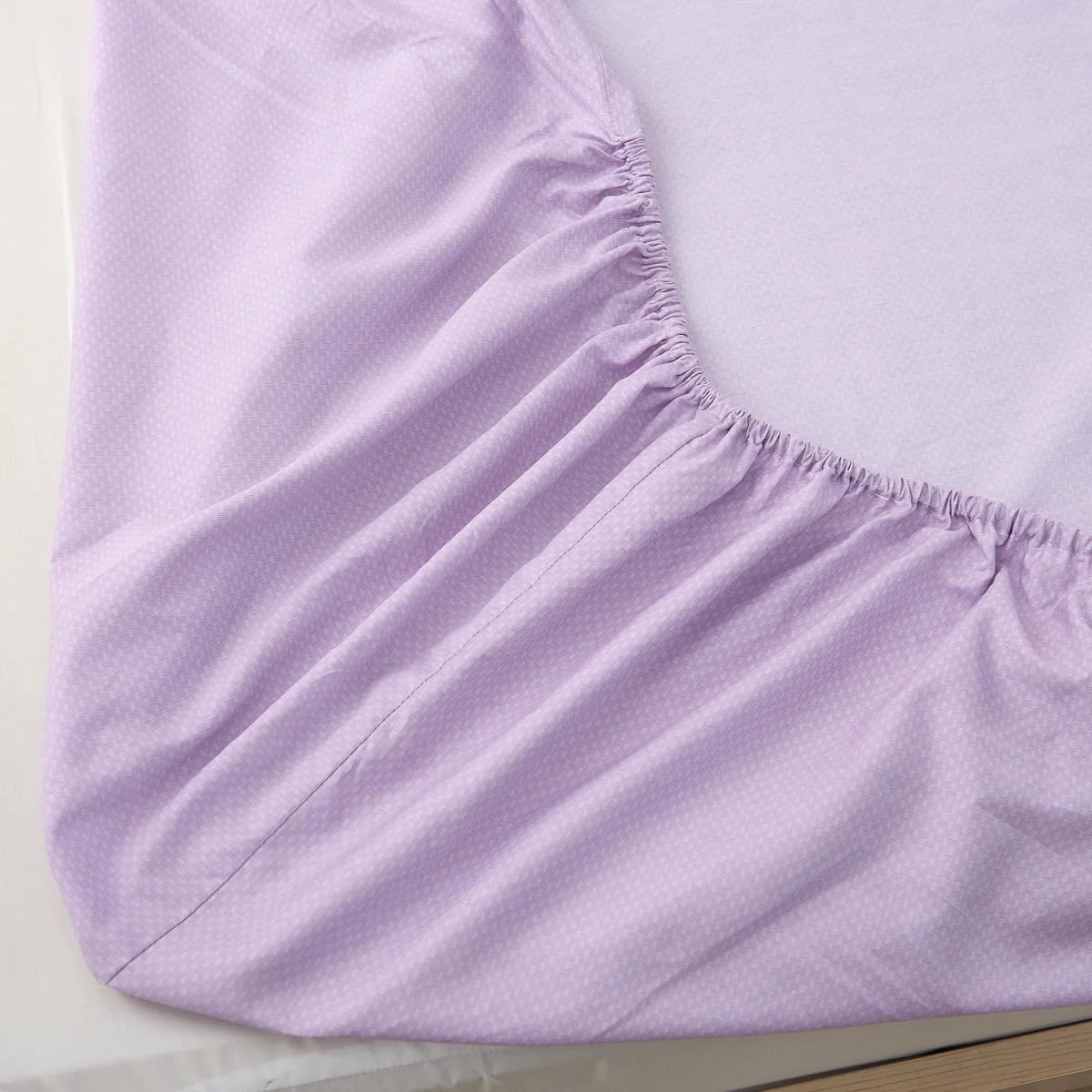 Theta Lilac Purple Pattern Cotton Fitted Sheet - Image 7