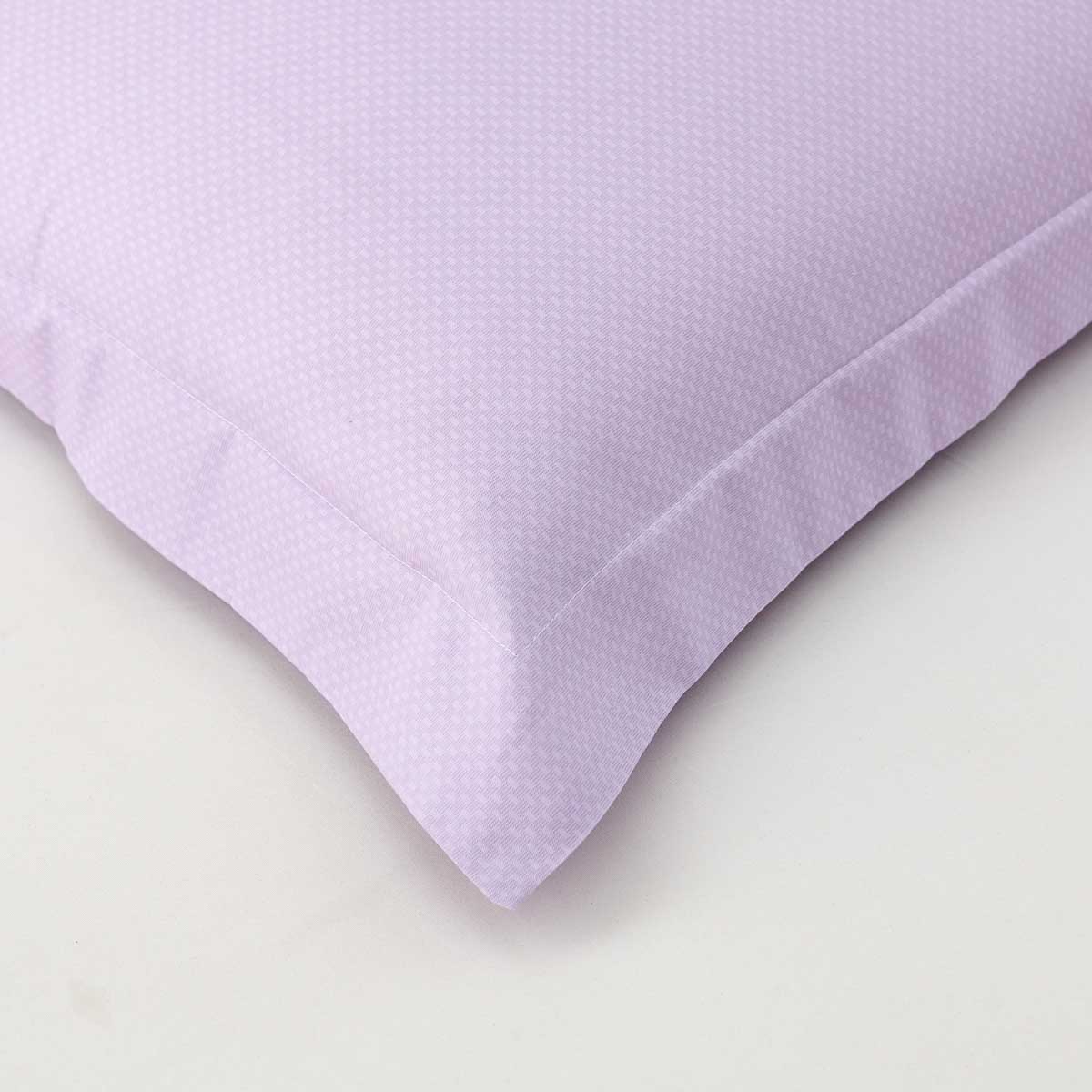 Theta Lilac Purple Pattern Cotton Pillow Sham - Image 11