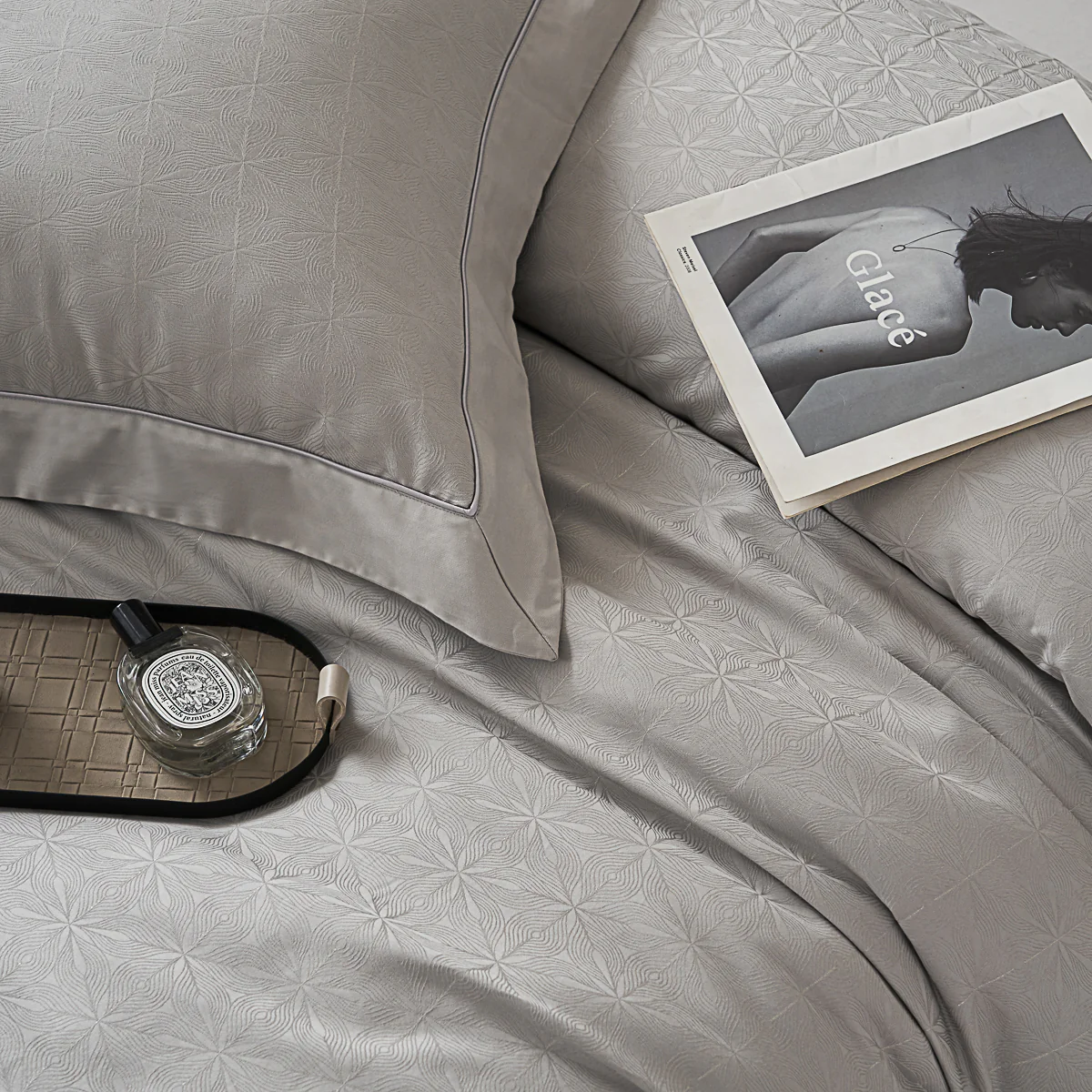 Troy Jacquard Premium Cotton Fitted Sheet Set - Image 10