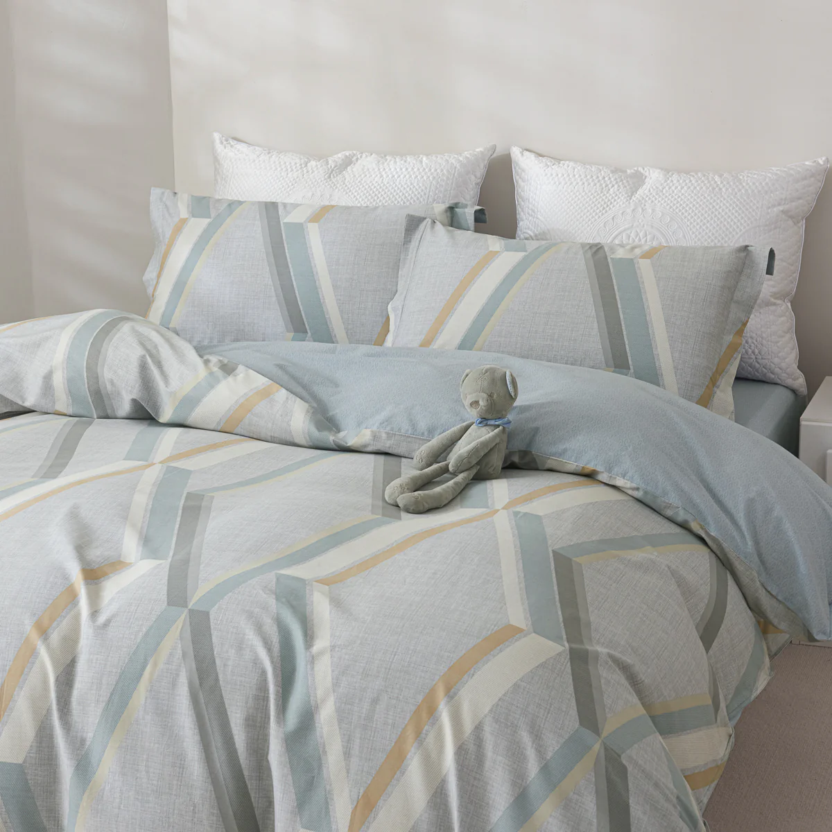 Twilight Cotton Fitted Sheet Duvet Cover Set - Image 5