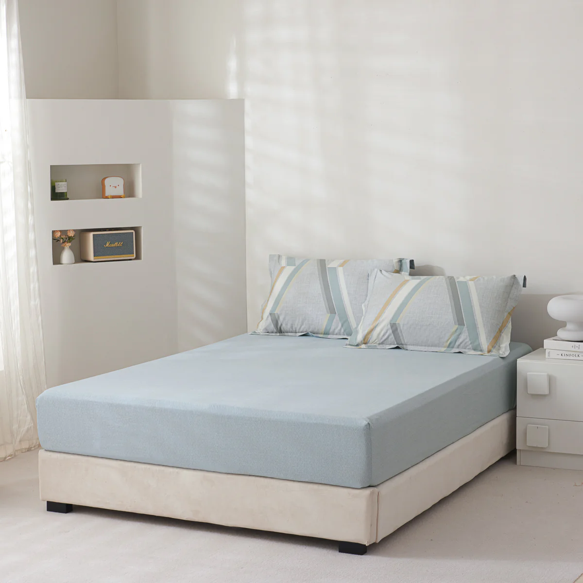 Twilight Cotton Fitted Sheet Duvet Cover Set - Image 7