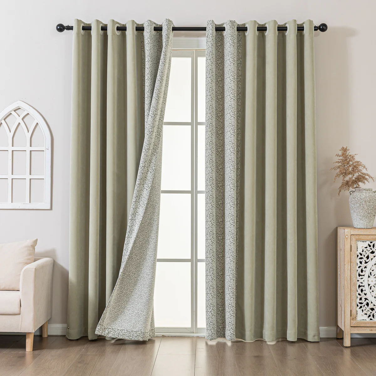 Verdure Leaf Jacquard Curtain - Image 14