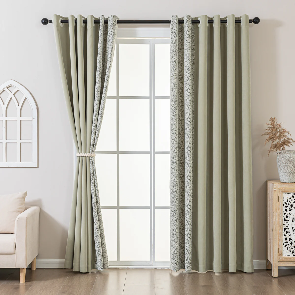 Verdure Leaf Jacquard Curtain - Image 7