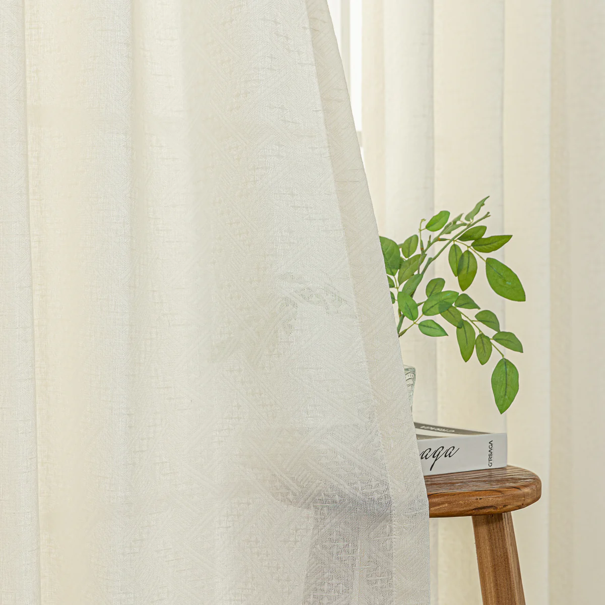 Warp-Weft Sheer Curtain - Image 9