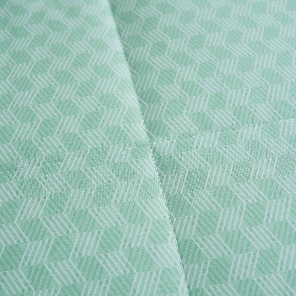 Xi Matcha Green Pattern Cotton Light Comforter - Image 5